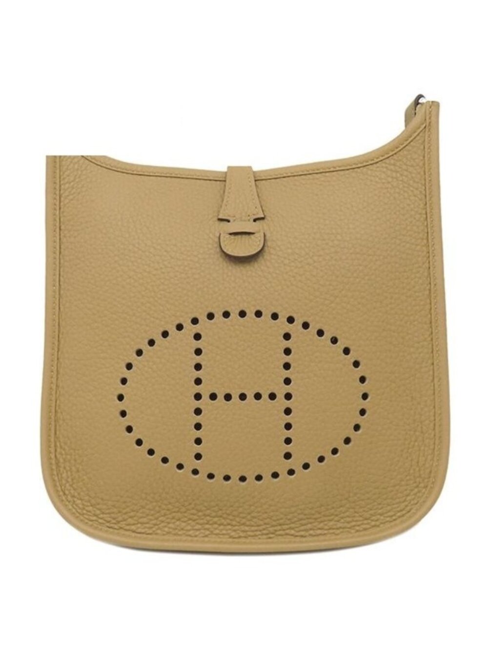 Hermes Shoulder Bag Evelyne 3 23 Taurillon Clemence Dune Silver Brown